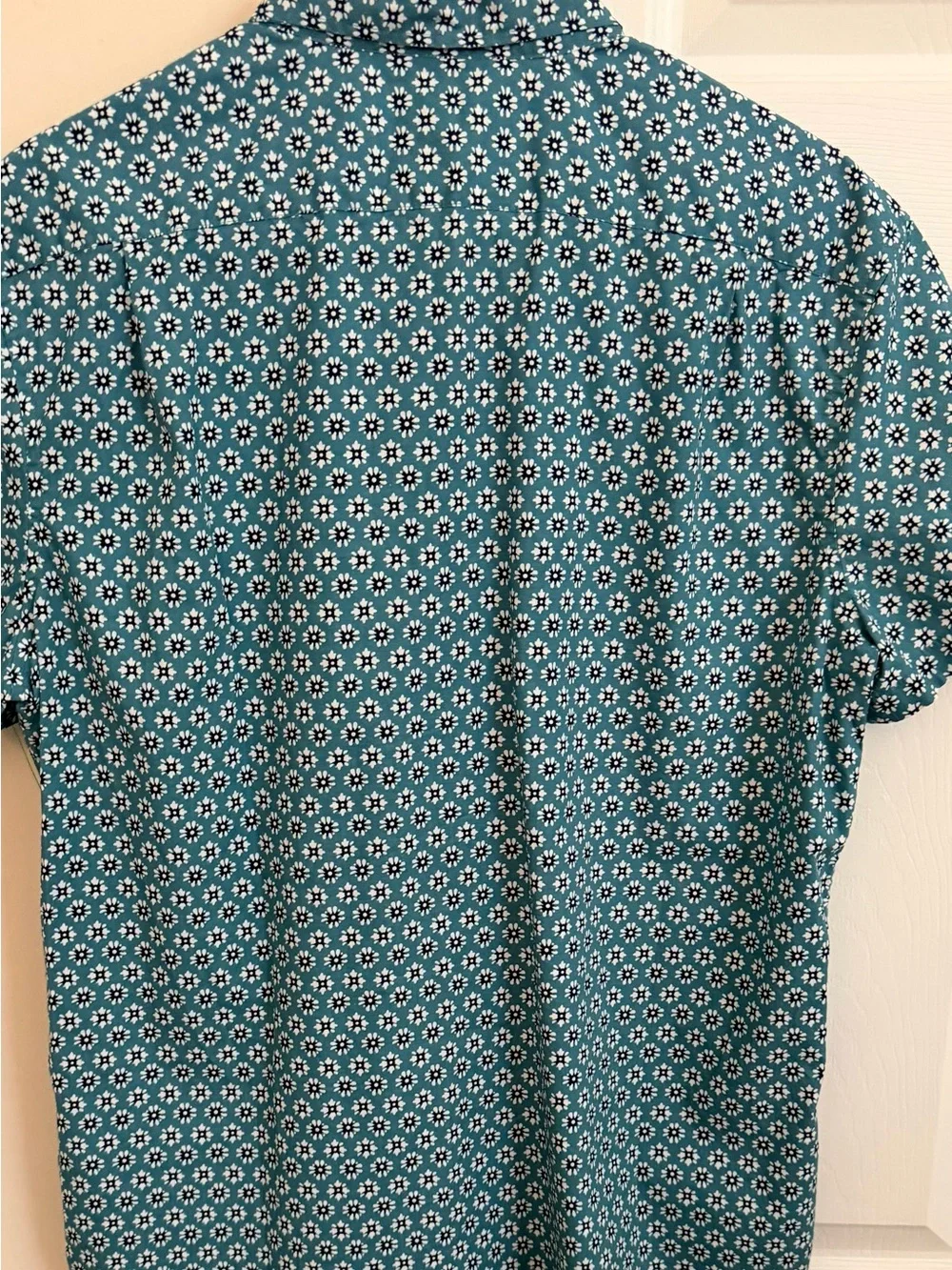 J. Crew Flex Washed Floral Print Men’s L Short Sleeve Button Down Shirt